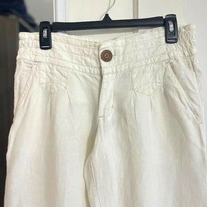 Athleta Cream Wide Leg Pants
